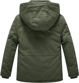 img 3 attached to 🧥 WenVen Boys' Winter Thicken Cotton Hooded Jackets & Coats