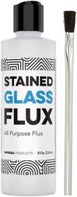 img 4 attached to 🪶 Premium 8oz Liquid Zinc Flux for Stained Glass, Soldering Work, Glass Repair - Effortless Clean Up - Made in USA