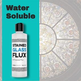 img 1 attached to 🪶 Premium 8oz Liquid Zinc Flux for Stained Glass, Soldering Work, Glass Repair - Effortless Clean Up - Made in USA