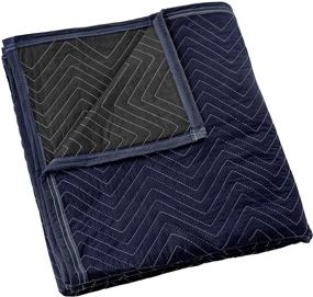 img 4 attached to 🔴 Sure-Max Pro Economy Moving & Packing Blanket - 80" x 72" - Professional Quilted Navy Blue and Black Furniture Pad - 35 lb/dz Weight - 1 Blanket