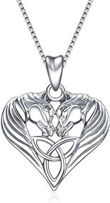 img 4 attached to Necklace Sterling Silver Pendant Jewelry Girls' Jewelry and Necklaces & Pendants