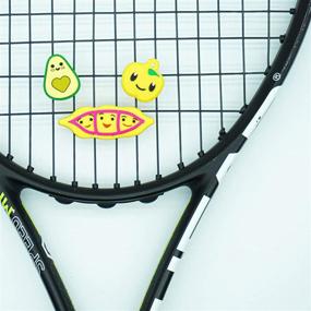 img 2 attached to 🎾 Tannius Tennis Racket Vibration Dampener - 10 Pack with 4 Unique Design Categories, Tennis Shock Absorber for Superior Court Performance - Ideal Tennis Gift