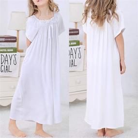 img 3 attached to 👗 BOOPH Toddler Nightgown Dress Nightwear Sleeve Girls' Clothing