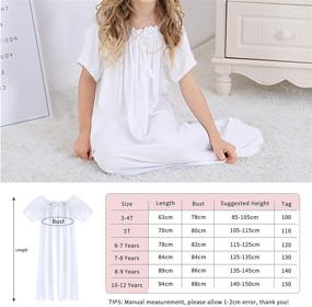 img 2 attached to 👗 BOOPH Toddler Nightgown Dress Nightwear Sleeve Girls' Clothing