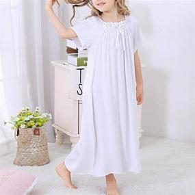 img 1 attached to 👗 BOOPH Toddler Nightgown Dress Nightwear Sleeve Girls' Clothing