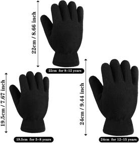 img 3 attached to Cooraby Mittens Outdoors Activities Supplies Boys' Accessories and Cold Weather