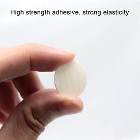 img 1 attached to VictorsHome Self-Adhesive Screw Hole Stickers PVC Cover Caps Dustproof For Wooden Furniture Cabinet 21Mm 2 Sheets/108 Pcs Beige Textured