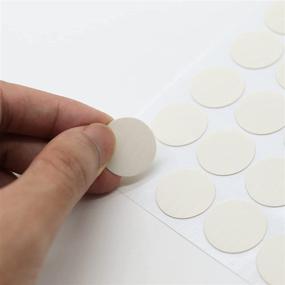 img 2 attached to VictorsHome Self-Adhesive Screw Hole Stickers PVC Cover Caps Dustproof For Wooden Furniture Cabinet 21Mm 2 Sheets/108 Pcs Beige Textured