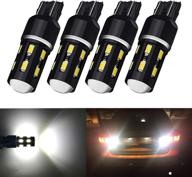 🚗 xinyang 4pcs 7440 7443 7441 светодиодная лампа: высокая мощность 18smd-5630 чипсеты, белый, автомобильный грузовик, задний ход, заблокировать сигналы поворота хвоста, ходовые огни для парковки логотип