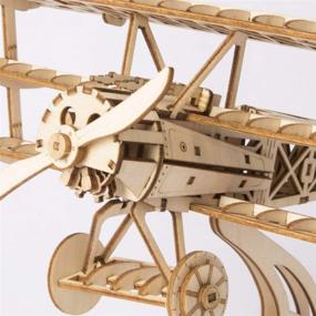 img 2 attached to ✈️ Ultimate Wooden Airplane: 145-Piece Warplane Fighter for Endless Fun