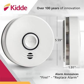 img 2 attached to 🚨 Enhanced Kidde Lithium Battery Powered Smoke Detector - Interconnectable Smoke Alarm with Voice Alert and Smoke Detection