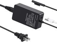 44w 15v 2.58a power supply charger for surface pro 3,4,5,6,7, laptop 1,2,3, book 1,2, go 1,2 - includes usb port logo