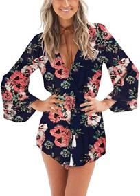 img 3 attached to Relipop Fashion Sleeves Playsuit Jumpsuit: Trendy Women's Clothing in Jumpsuits, Rompers & Overalls