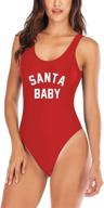 yelaivp christmas swimsuit bodysuit swimwear women's clothing logo