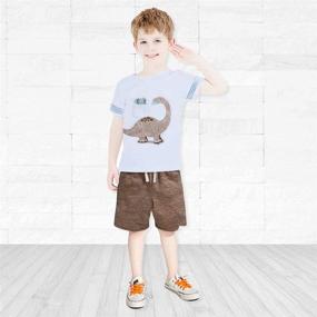 img 3 attached to Gorboig Little Cotton Clothing Monkey 4T Boys' Clothing: Stylish and Comfortable Apparel for Young Boys