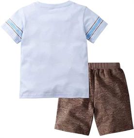 img 2 attached to Gorboig Little Cotton Clothing Monkey 4T Boys' Clothing: Stylish and Comfortable Apparel for Young Boys