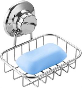 img 2 attached to 🚿 ARCCI Stainless Steel Suction Shower Caddy with Soap Dish and Double Bath Hook - Bathroom Shelf Basket for Shampoo, Conditioner, and 3 Bathroom Accessories