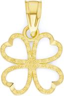 solid clover pendant charm jewelry logo
