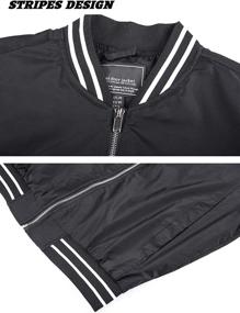 img 2 attached to Stay Stylish and Protected with TACVASEN Men's Lightweight Windbreaker Bomber Jacket