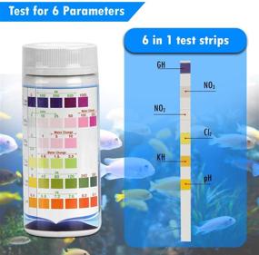 img 3 attached to 🐠 Enhance your Aquarium's Quality with SJ WAVE 6-in-1 Test Strip - Accurate Water Testing for Freshwater Aquariums & Ponds (100 Tests)