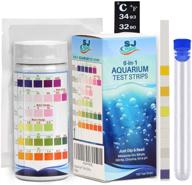 🐠 enhance your aquarium's quality with sj wave 6-in-1 test strip - accurate water testing for freshwater aquariums & ponds (100 tests) logo