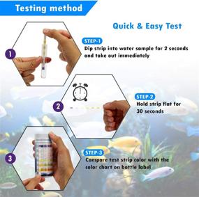 img 1 attached to 🐠 Enhance your Aquarium's Quality with SJ WAVE 6-in-1 Test Strip - Accurate Water Testing for Freshwater Aquariums & Ponds (100 Tests)