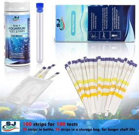 img 2 attached to 🐠 Enhance your Aquarium's Quality with SJ WAVE 6-in-1 Test Strip - Accurate Water Testing for Freshwater Aquariums & Ponds (100 Tests)