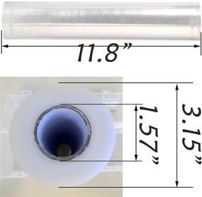 img 1 attached to Refillable Stretch Clear Cling Wrap - Plastic Cling Wrap, 12 inch×650 Ft