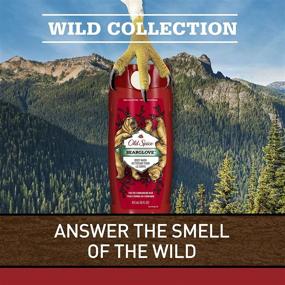 img 1 attached to Мужское средство для душа Old Spice с ароматом дикого медведя, 16 унции, красное, различная упаковка