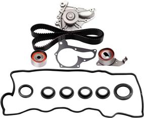 img 4 attached to ECCPP Timing Belt Water Pump Kit for TOYOTA Camry Avalon Sienna Solara LEXUS ES300 RX300 3.0L V6 DOHC 24V Engine 1MZFE (1994-2004)