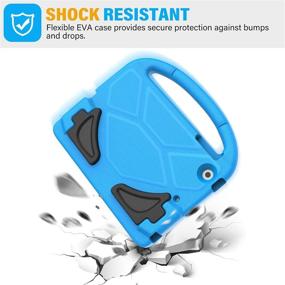 img 1 attached to 📱 SUPLIK iPad Mini 1/2/3 for Kids: Durable Shockproof Protective Cover with Built-in Screen Protector and Handle Stand - Blue