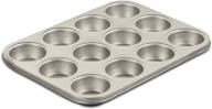 🧁 cuisinart chef's classic нержавеющие формочки для выпечки 12 штук, шампань - идеальная форма для вкусных кекcов! логотип