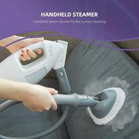 img 2 attached to 🧼 LIGHT 'N' EASY Multi-Functional Steam Mop Steamer for Cleaning Hardwood Floors, Tiles, Grout, Laminate, and Ceramic - 7688ANW (White)