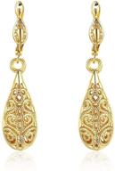 zhiwen filigree teardrop leverback earrings logo