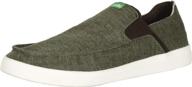 sanuk pocket slip sneaker olive logo