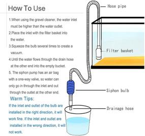 img 2 attached to Powerful Aquarium/Fish Tank Hand Vacuum Siphon Pump for Efficient Gravel Cleaning, Water Changing & Drainage - Ultimate Fish Tank Vacuum Cleaner