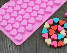 img 3 attached to ❤️ CIMERAC Silicone Mini Heart Ice Cube Mold Trays & Chocolate Molds - Pink Set of 2