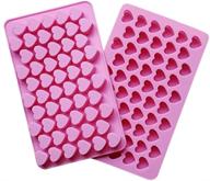 ❤️ cimerac silicone mini heart ice cube mold trays & chocolate molds - pink set of 2 logo