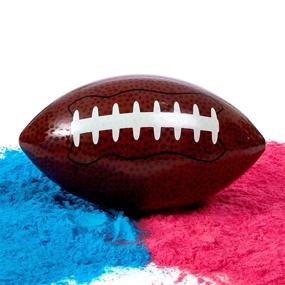 img 4 attached to 🍼 Gender Reveal Football with Pink & Blue Powder - Includes Boy and Girl Team Voting Stickers - Fun Baby Reveal Party Ideas