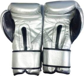 img 1 attached to 🥊 Ringside Cleto Reyes Hook and Loop Boxing Training Gloves, Silver, 14 OZ - Premium Silver Boxing Gloves for Effective Training