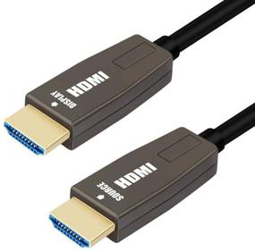 img 4 attached to 🔹 Высокоскоростной оптический кабель BlueAVS HDMI 4K - 15 футов, кабель HDMI 2.0 18 Гбит/с - 4K@60 Гц ARC CEC HDCP - узкий HDMI-кабель для улучшенной производительности