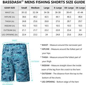 img 2 attached to 🎣 BASSDASH FP01M Men's Fishing Cargo Shorts - Quick Dry, UPF 50+, Water Resistant, 10.5 Inch