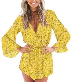 img 4 attached to 👗 Relipop Fashion Sleeves Playsuit Jumpsuit: Stylish Women's Clothing for Jumpsuits, Rompers & Overalls