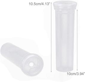 img 2 attached to 🌸 60ml Large Flower Water Tubes with Tube Rack - 4" Clear Plastic Floral Tubes Vials with Caps for Better Flower Arrangements and Milkweed Stem Cuttings - MeiMeiDa Floral Craft Supply