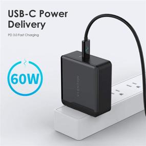 img 3 attached to LENTION 60W USB C Wall Charger | Fast Charge PD Adapter for iPhone 11/Pro/Max/XS/XR/X/8/Plus, MacBook Air/Pro, iPad Pro 2018 2019, Nintendo Switch, Samsung S10/S9/S8/Note 9/8 | More (Black)