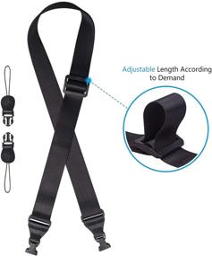 img 1 attached to GEEKSDOM Adjustable Shoulder Strap: Universal Comfort for iPad, Notebook, Laptop Case & More (Black)