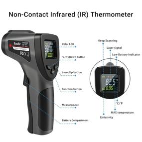 img 2 attached to Bauihr Thermometer Temperature Non Contact Adjustable