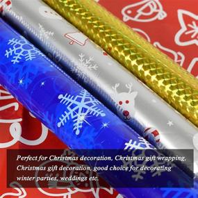 img 3 attached to 🎁 YUSONGIRL 30PCS Christmas Wrap Bags: Festive Xmas Tree Decoration with Ribbon Ties for Assorted Presents, Ideal for Weddings, Parties, and New Year Celebrations - B Patterns Included!