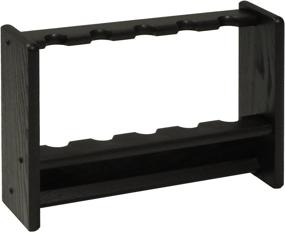 img 1 attached to 🎱 Wooden Mallet 5-Pool Cue Rack in Sleek Black: Organize and Display Your Cues with Style!