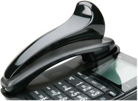img 1 attached to 📞 Enhance Comfort and Convenience with Skilcraft Telephone Shoulder Rest - Curved Shape - Black